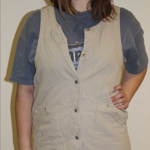 Light Brown Overall Dress